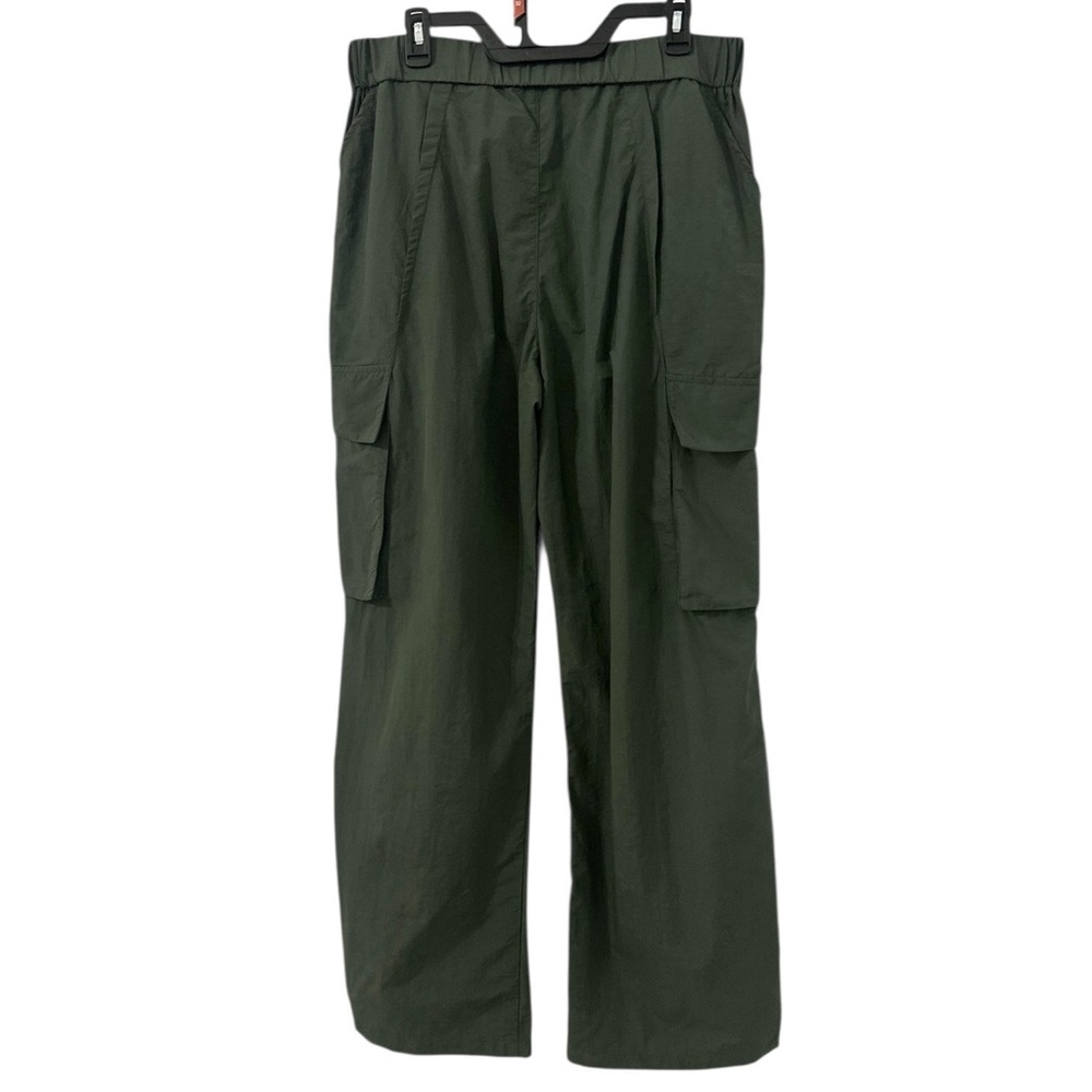 HALARA Mid Rise Button Zipper Side Pocket Wide Leg Casual Cargo Pants XL X-LARGE - Picture 3 of 11
